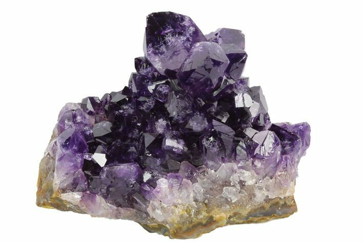 Dark Purple, Amethyst Crystal Cluster - Uruguay #122107